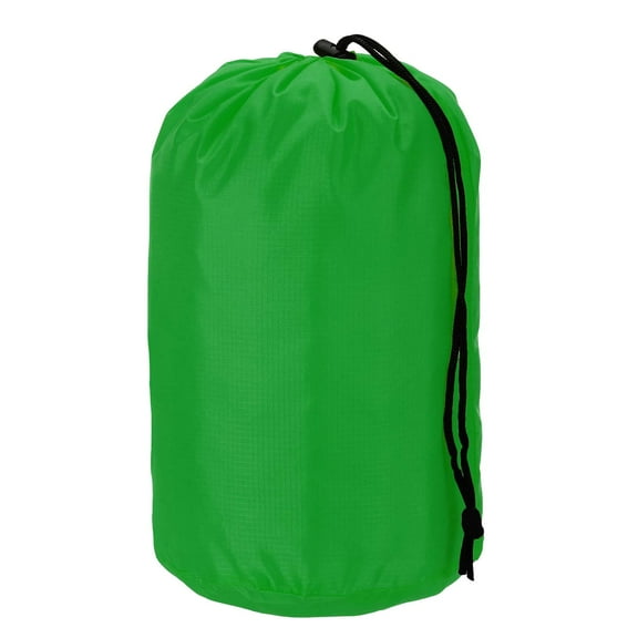 Uxcell Stuff Sack, Nylon Waterproof Storage Sacks Portable Drawstring Dry Stuff Bag Gear Organization with Toggle, 9x16Inch Fit for Backpacking Camping Traveling Hiking(Green)