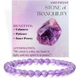 thumbnail image 2 of Top-kevin Crystal Beaded Bracelets for Women 6mm Clear Quartz Bead Handmade Gemstone Stretch Elastic Bracelet Natural Stone Crystal Healing Reiki Spiritual Jewelry Gifts, 2 of 24