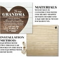 thumbnail image 3 of Grandma Gift, Mother's Day Gift from Grandma, Wooden Plaque Heart Sign, Grandma Birthday Gift, Heart Plaque Gift for Best Grandma Ever, Grandma Sign: I Know I am Very Lucky to Have A Grandma Like You, 3 of 7