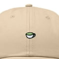 thumbnail image 2 of Dalix Lil Matcha Embroidered Cotton Summer Outdoor Baseball Cap Dad Hat Womens in Khaki, 2 of 5