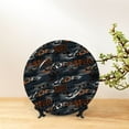 thumbnail image 6 of Bingfone Cool Sports Car Print Bone China Dinner Decorative Plates,Handmade Ceramic Dinner Plate with Stand for Home Club-7in, 6 of 6