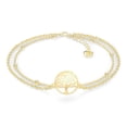thumbnail image 1 of SERASAR 925 Sterling Silver Anklet "Life" with 18k Gold Plating, Gold, Including Gift box, 1 of 5
