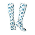 thumbnail image 4 of Fotbe Cartoon Poodle Dog print Women's Men's Novelty Crew Socks Cotton Socks Knee High Socks for Walking,Running,Nurses,Pregnancy, 4 of 9