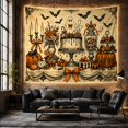 thumbnail image 6 of Floral Garden Still with Life Textured Parchment Like, Spooky Gothic for Gothic Decor Fans, Dark Art Decor, Halloween Gift, Tapestry Wall Hanging for Bedroom and Dorm, 6 of 7