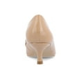 thumbnail image 4 of Journee Womens Celina Kitten Heel Loafer Square Toe Pumps, Widths Available, 4 of 10