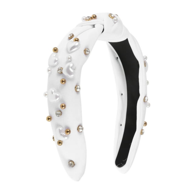 Accesorios para el cabello con diadema anudada 1 Pc para mujeres en blanco