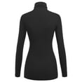 thumbnail image 2 of Made by Johnny Women's Long Sleeve Ribbed Turtleneck Pullover Sweater XXXL BLACK, 2 of 6