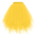 thumbnail image 4 of Ruyang Baby Girls Solid Skirt Elastic Waist Fluffy Multi Layered Tulle Tutu Skirt Kids Halloween Party Dress‑Up Bottoms, 4 of 4