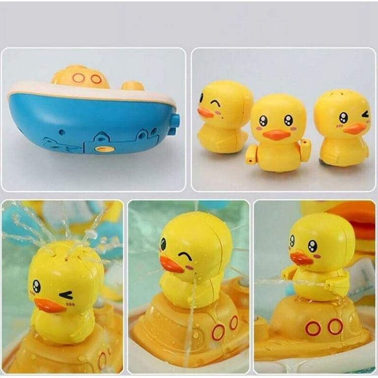 Baby Bath Toys Electric Duck water Sprinkler Boat Spray Pool Shower For  toddlers