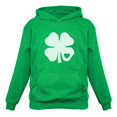 thumbnail image 1 of Tstars Womens Irish Shamrock White Clover Heart Gift for St Patricks Day Shirts Gift for Her Irish Shirt Pride Proud Irish Women Hoodie, 1 of 3