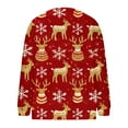 thumbnail image 5 of QATAINLAV Womens Ugly Christmas Sweaters Cute Funny Graphic Cardigans Button up Long Sleeve Knitted Sweater Tops, Gold, M, 5 of 6