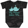 thumbnail image 3 of Inktastic Memaw Loves Me Grandchild Whale Boys or Girls Baby Bodysuit, 3 of 5