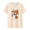 thumbnail image 4 of mgoYE Halloween Tee Shirts for Women Fall Tee Shirt Funny Graphic Clothes Halloween T-Shirts for Women Womens Shirts S, 4 of 5