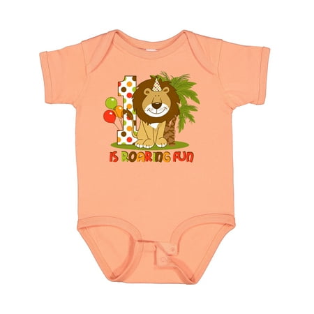 

Inktastic Cute Lion 1st Birthday Gift Baby Boy Bodysuit