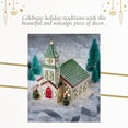 thumbnail image 5 of Spode Christmas Tree Miniature Village Figural Decoration, LED Lighted Village Set, Ceramic Holiday Decor & Dolomite Collectible, Charming Indoor Display Piece Decor (Church), 5 of 6