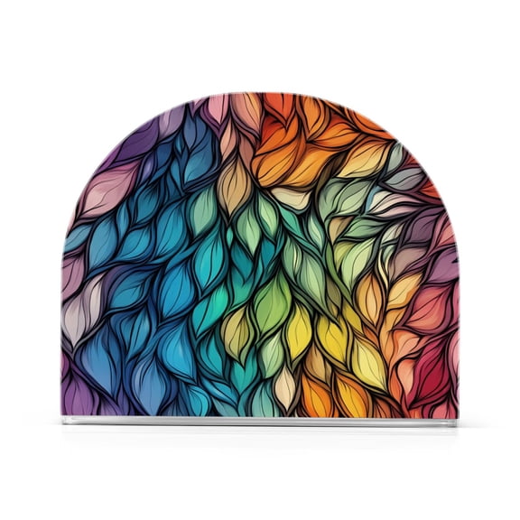 Yayeee Napkin Holder for Table Kitchen Paper Tissue Organization, Colorful Dragon Scales Pattern