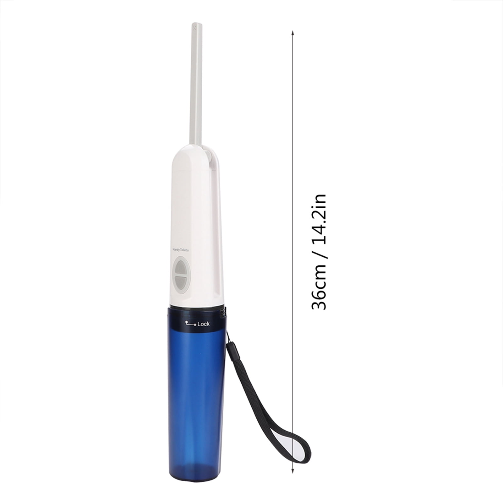 BIMZUC Handheld Travel Electric Bidet, Portable Silicone Woman Bidet Sprayer with USB Charging (Blue) - 14.2 inches / 36 cm