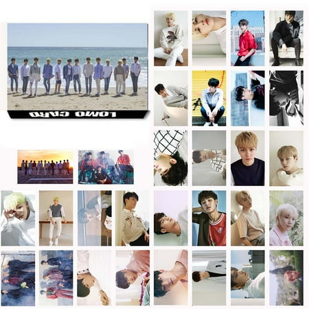 Postcard Dome - Fancyleo KPOP Seventeen Members Photo Postcard Lomo Cards Set Gift for Fans