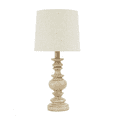 thumbnail image 4 of Mainstays 18.5" Traditional Washed Wood Table Lamp, Linen Shade, 4 of 8