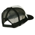 thumbnail image 4 of White American Flag Embroidered Two Tone Mesh Cap - Black White OSFM, 4 of 5