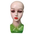 thumbnail image 1 of Cab de maniquí práctico femenina soporte pa pelucas Verde Zulema Cabeza de exhibición del sombrero de la peluca, 1 of 6