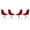 Transparent Red, variant on LeisureMod Dining Chair in Acrylic with Chrome Eiffel Base and Curved Back Design Lightweight Easy Assembly for Modern Home, Kitchen, Cafes Cresco Collection Set of 4 Clear