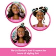 thumbnail image 4 of Barbie Doll Styling Head, Brown Hair with 20+ Hair Styling Accessories, 4 of 6