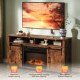 thumbnail image 5 of Seizeen Fireplace TV Stand for 65’’ TV, Wooden TV Stand with Fireplace 23’’, Multifunctional TV Console Entertainment Center for Living Room Bedroom, Multi-color 3D Flame Electric Fireplace Insert wi, 5 of 7