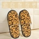 thumbnail image 2 of Fotbe Vintage Brown Plaid Sunflower Pantuflas Peludas para Mujer con Estampado, Zapatillas de Peluche, Zapatos de Invierno para Casa, Uso Interior y Exterior-Large, 2 of 8