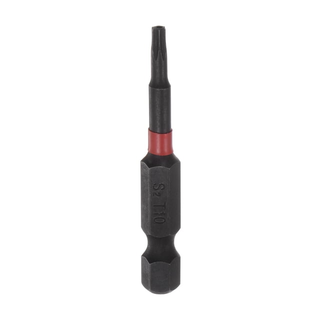Unique Bargains T10 Magnetic Security Impact Torx Screwdriver Bit 1/4' Hex Shank 2' Length