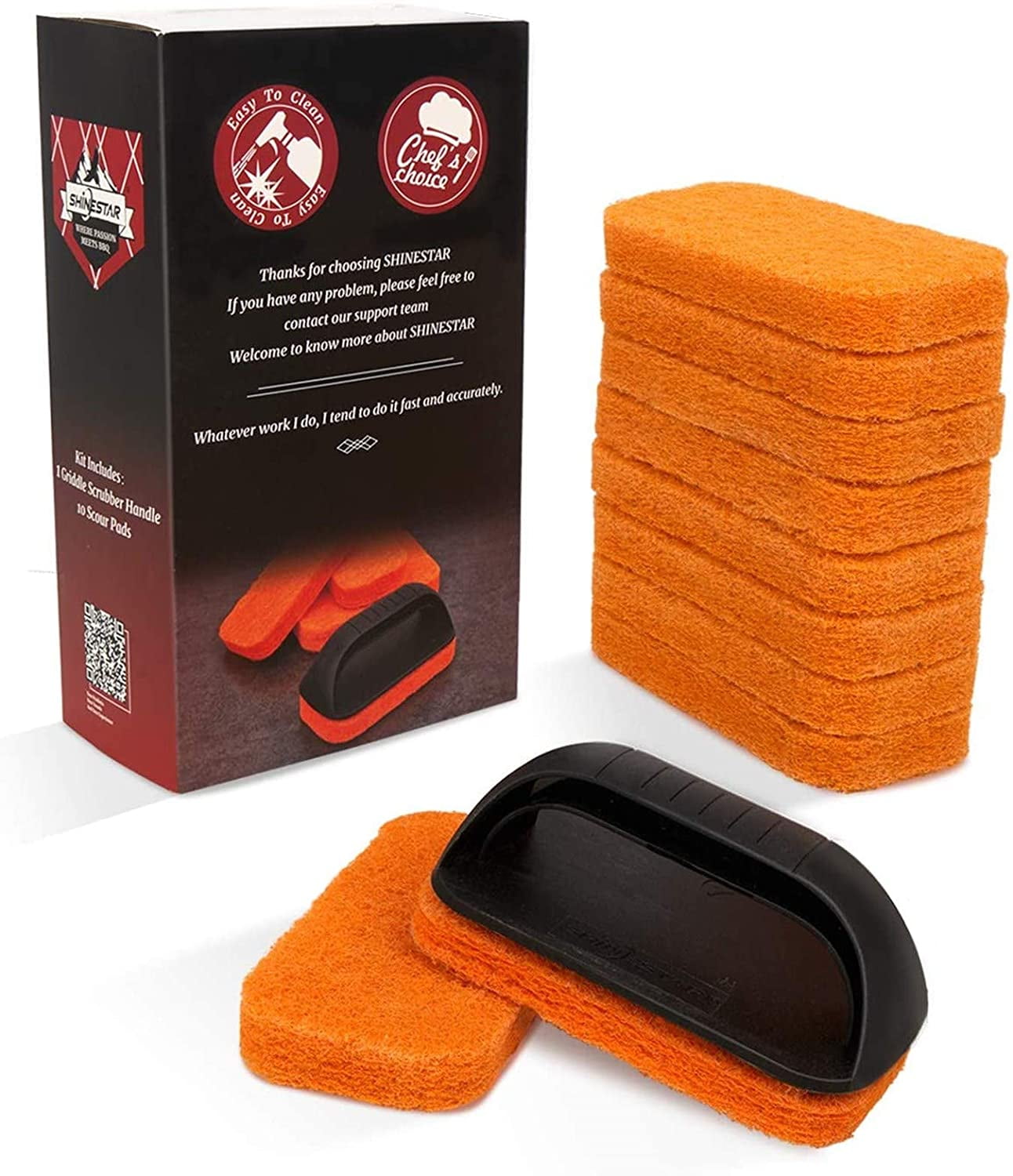 11 Piece Griddle Cleaning Kit for Blackstone Griddle, Cast Iron