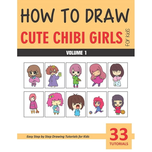 How to Draw Cute Chibi Girls - Volume 1, (Paperback)