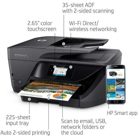 HP OfficeJet Pro 6978 All-in-One Wireless Printer with Double-Sided Print and Scan (T0F29A) LPT