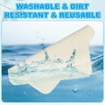 thumbnail image 3 of Glasses Cleaning Cloth 7.9" x 7.9" , Microfiber Eyeglasses Cleaner Cloths Soft Suede Wipe Screen, Beige 12 Pcs, 3 of 7