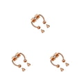 thumbnail image 1 of Jumpingount 5 pares de anillos de nariz falsos de acero inoxidable para el tabique, joyería para el cuerpo de piedra imán de roca, aro clásico, Type1 NO1, 1 of 6