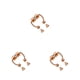 thumbnail image 5 of Minnieouse 5 pares de anillos de acero inoxidable para la nariz que no perforan el segmento Tragus Faux Trend Body Jewelry Hoop Herradura Type1 NO1, 5 of 6