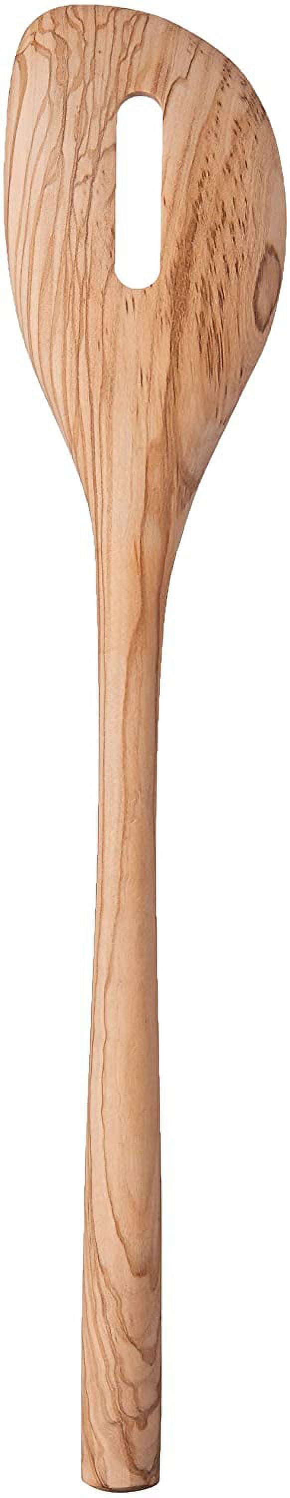 Tovolo Wooden Slotted Kitchen Spoon- Olivewood 