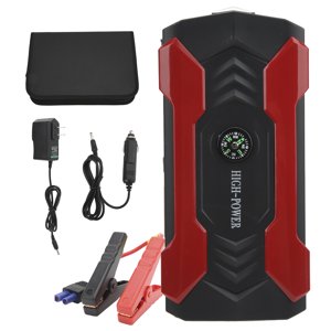 Multifunctional Emergency Car Power Bank 28000mAh Car Jump Starter for 12V Motor Motorcycle 100‑240V US Plug