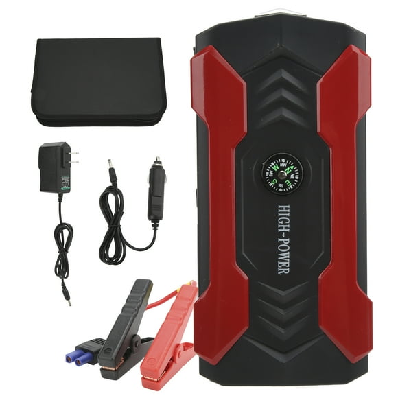 Multifunctional Emergency Car Power Bank 28000mAh Car Jump Starter for 12V Motor Motorcycle 100‑240V US Plug