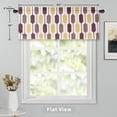 thumbnail image 3 of DriftAway Riley Geo Lined Window Curtain Valance Mid Century Geometric Pattern 2 Layers Rod Pocket, 52" x 18" Plus 2" Cotta, 3 of 7