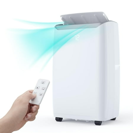 

Litake 12 000 BTU Portable Air Conditioner Cools Rooms up to 550 Sq.ft Quiet AC Unit with Cool Dehumidifier & Fan Mode 24 Hour Timer LED Display Remote Control Window Mount Exhaust Kit