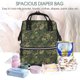 thumbnail image 5 of Disketp Green Camouflage Skull Mochila de Pañales de Gran Capacidad con Múltiples Bolsillos, Mochila de Viaje Multifuncional para Bebé, Unisex, Moderna y Resistente, 5 of 6