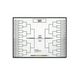 64 Player Erasable Blind Draw Single Elimination Tournament Bracket