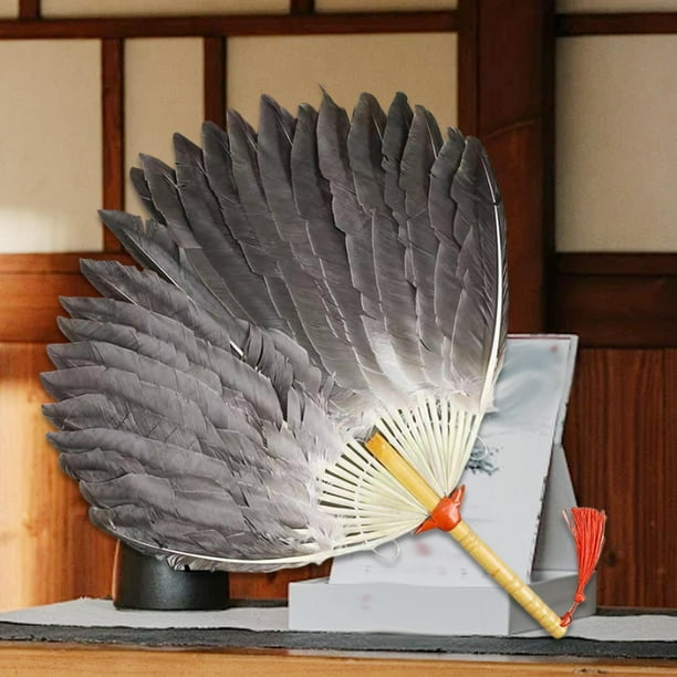 lionlar Ancient Chinese Zhuge Liang Feather Fan Adult