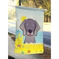 thumbnail image 2 of Carolines Treasures BB2099CHF Weimaraner Été Plage Toile Maison Drapeau, 2 of 4