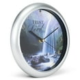 thumbnail image 2 of Inspirational Waterfall Trust Silver Tone 8 inch Three Hymn Sound Clock, 2 of 3