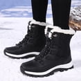 thumbnail image 4 of Botas Nieve para Mujeres Calientes Pelaje Forrado Invierno Interiores Al Aire Libre, 4 of 8