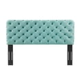 thumbnail image 2 of Ergode Lizzy Tufted Full/Queen Performance Velvet Headboard - Mint, 2 of 5