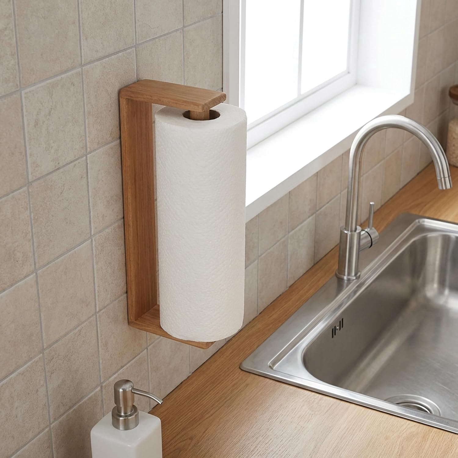 HJTER Wall-Mount Paper Towel Holder