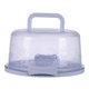 thumbnail image 1 of Portador de Pastel Redondo Contenedor con Tapadera y Asa para Transporte Almacenamiento, 1 of 11